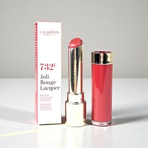 Clarins Joli Rouge Lacquer 732L Grenadine Intense Color Lip Balm 3 g / 0.1 oz